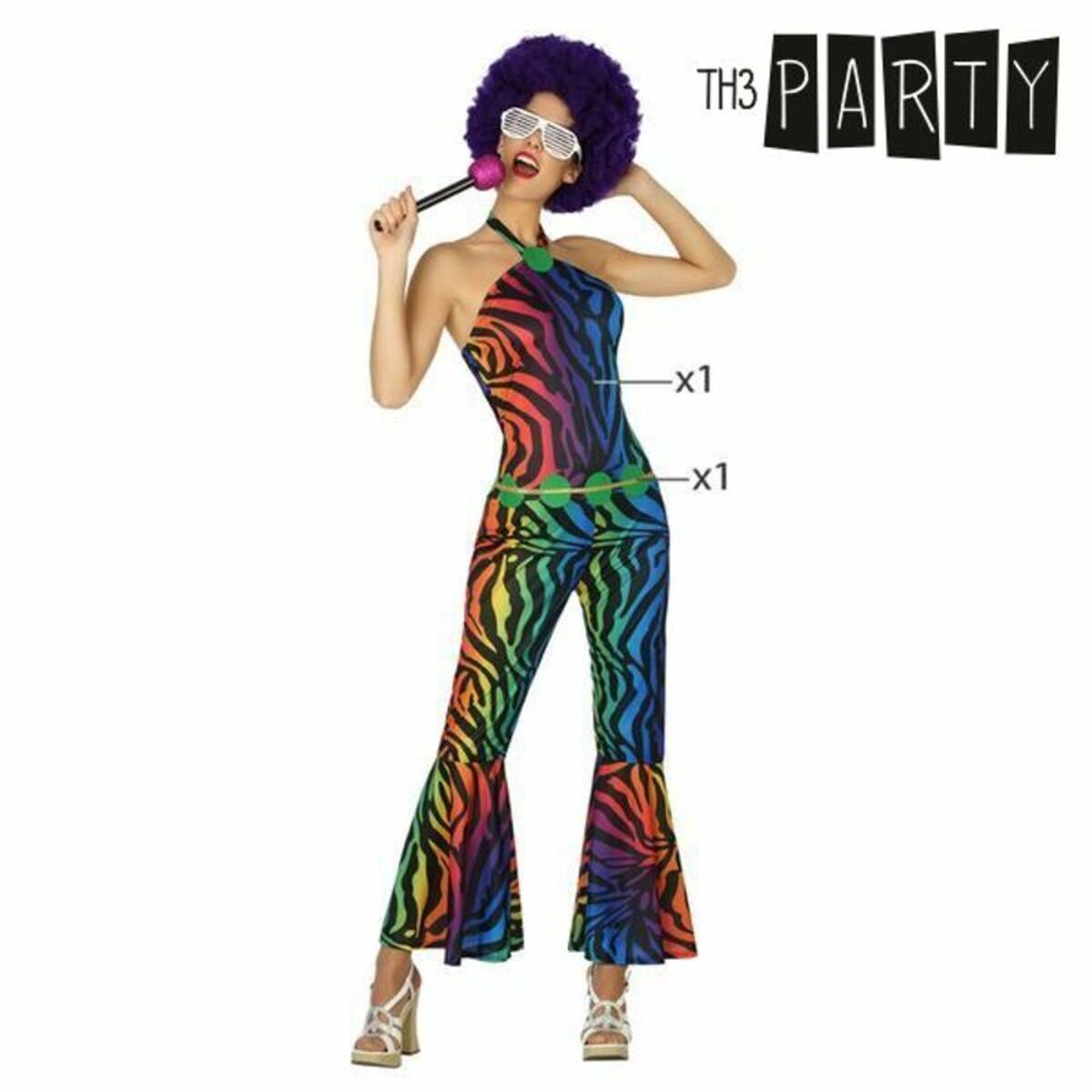 Costume per Adulti Th3 Party Multicolore (2 Pezzi)